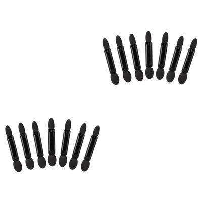 Housoutil 100pcs Double-ended Makeup Sponge Brush Kit Eyeshadow Applicator Precision Eye Makeup Brushes for Women