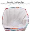 Collapsible Foot Bath Basin,Portable Foldable Foot Bath Tub with Handle for Soaking Feet Home Foot Spa Travel Water Bucket for Outdoor Camping Travel Soaking Feet(white) view 3