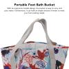 Collapsible Foot Bath Basin,Portable Foldable Foot Bath Tub with Handle for Soaking Feet Home Foot Spa Travel Water Bucket for Outdoor Camping Travel Soaking Feet(white) view 4