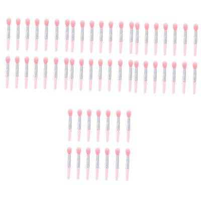 Angoily 4sets Lip Mask Brush Silicone Lip Brush Applicators Transparent Handles Travel-friendly Makeup Tool