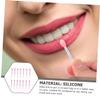 Angoily 4sets Lip Mask Brush Silicone Lip Brush Applicators Transparent Handles Travel-friendly Makeup Tool view 4