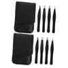 Angoily 2sets Stainless Steel Eyebrow Tweezers Practical Eyebrow Clip Beauty Tool Ergonomic Handle for Friends view 1