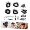 Angoily 3 Sets Hairnets for Buns Ballet Bun Hair Nets Invisible Elastic Hair Nets Shaper Set view 4