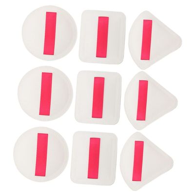 Angoily 9pcs Facial Powder Puff Makeup Puff for Foundation Dry Wet Dual Use Soft and Delicate Face