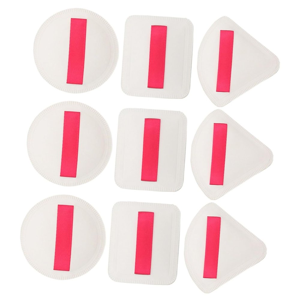 Angoily 9pcs Facial Powder Puff Makeup Puff for Foundation Dry Wet Dual Use Soft and Delicate Face