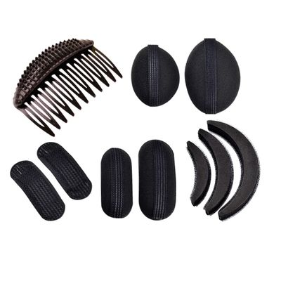 Angoily 1set Hair Fluffy Sponge Pads Set for Volume Bump Inserts Lightweight Styling Tools for Thin Thick Hair Includes Shapes for Easy Hairdos