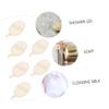 Housoutil 18 Pcs Loofah Bath Towel Natural Rubbing Loofah Sponge Pad Caress Exfoliate Scrub Thick Mesh Washing Net Spa Towels Cotton Exfoliating Loofah Pads Bathing Body Beige Nylon Rope view 4