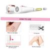 Angoily Electric Shaver for Women Cordless Body Hair Trimmer for Painless Hair Removal Facial Epilator Comfortable Grip for Bikini Area and view 4