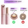 Facial Hair Remover Replacement Heads Gen 1 for Finishing Touch Flawless Facial Hair Removal,Effective Compatible with Flawless Shaver Tool for Women 18K Gold-Plated Rose Gold, 6 pcs,As Seen On TV. view 2