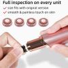 Facial Hair Remover Replacement Heads Gen 1 for Finishing Touch Flawless Facial Hair Removal,Effective Compatible with Flawless Shaver Tool for Women 18K Gold-Plated Rose Gold, 6 pcs,As Seen On TV. view 4