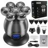 5 in 1 Electric Head Shaver for Bald Men 7D Floating Cutter Beard Trimmer Clipper IP68 Waterproof Shaving USB Wireless Charging view 1