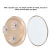 30X Magnifying Mirror, Sided Round Mirror, 6 Inch Magnified Mirror with 3 Suction Cups, Suction Cup Magnifying Mirror for Makeup, Eyebrow Trimming, Travel (Gold) view 4