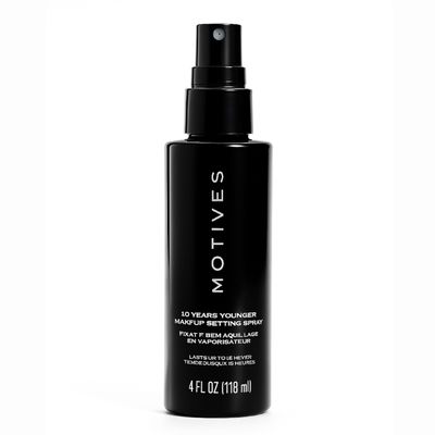 Motives 10 Years Younger Makeup Setting Spray - Long-Lasting Hold, Minimizes Slippage, Flawless Finish, Minimizes Pores, Lines, Wrinkles & Scars, Makeup Setting Spray, Oil-Free, 4 fl. oz
