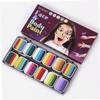 Ipetboom 12 Gradient Neon Face Body Painting Palette for Makeup Water Activated Face Paint Kit Storage Box Safe Easy to Clean for Halloween Cosplay Party view 3