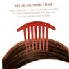 balacoo 20pcs Seven-tooth Hair Clip Comb Moon Shaped Hairpin for Women Elegant Styling Accessory Black Brown for Parties and Weddings view 3