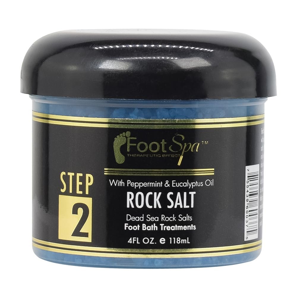 FOOTSPA - Regular Rock Salt for Bath - Relaxing and Refreshing - 4Oz