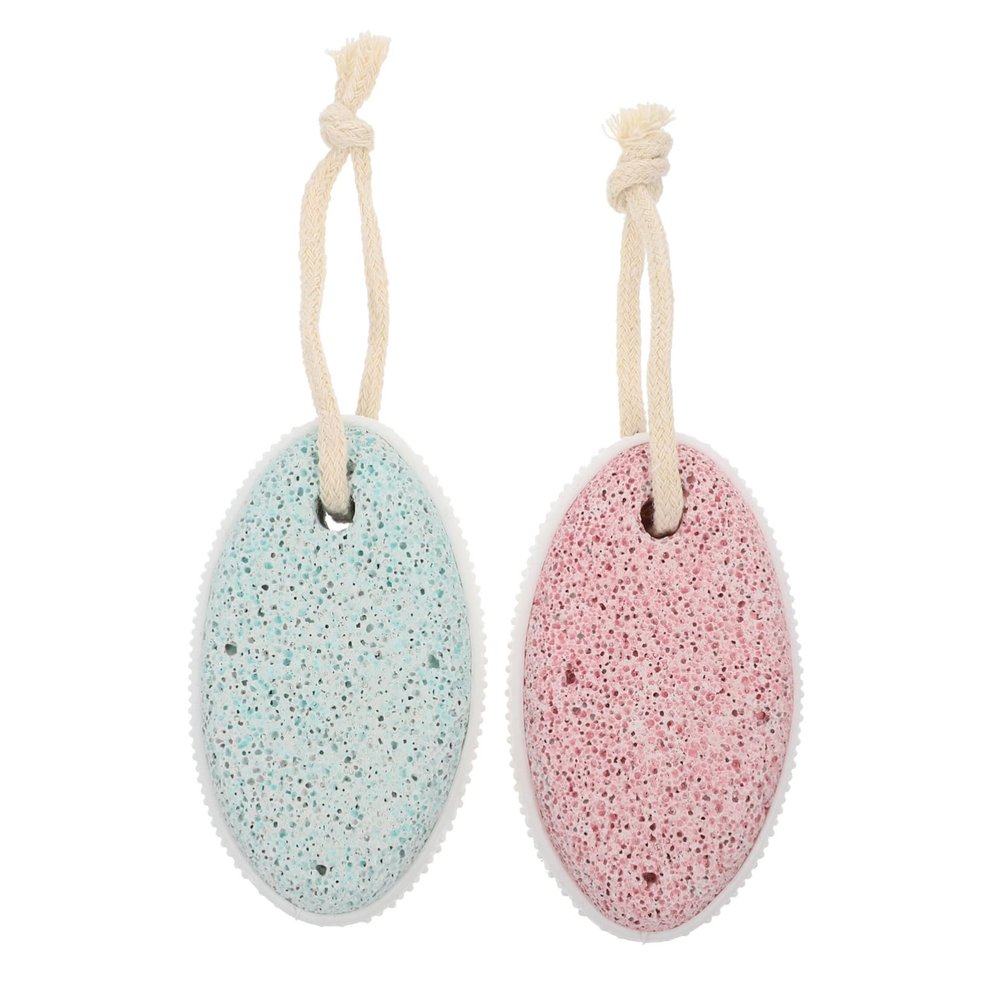 POPETPOP 2pcs Foot Pumice Stone Pedicure Tool Natural Exfoliation for Smooth Soles