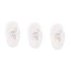 SOLUSTRE 3pcs Realistic Human Ear Model Silicone Ear Piercing Model Jewelry Display view 1