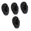 SOLUSTRE 4pcs Realistic Silicone Ear Piercing Practice Model Fake Ear Display Body Piercing Teaching Aid view 1