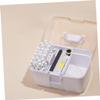 Gogogmee Large-capacity Portable Makeup Box Multifunctional Storage Organizer for Beauty Manicure and Tattoo Supplies Durable Pp Material with Handle Professionals and Travel view 4