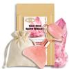 Boho Aromatic This Hippie Girl Gua Sha Glow Roller, Massage Tool Rose Quartz Facial Roller Massager, Sculpting Tool & Mini Face Roller, Dual Gua Sha Tool for Travel view 3