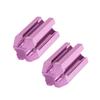 Ipetboom 2pcs Durable Eyeliner Pencil Sharpener Compact Makeup Tool for Pink Eyebrow and Eye Makeup Pencil Sharpener Prevents Breakage and Extends Life view 1