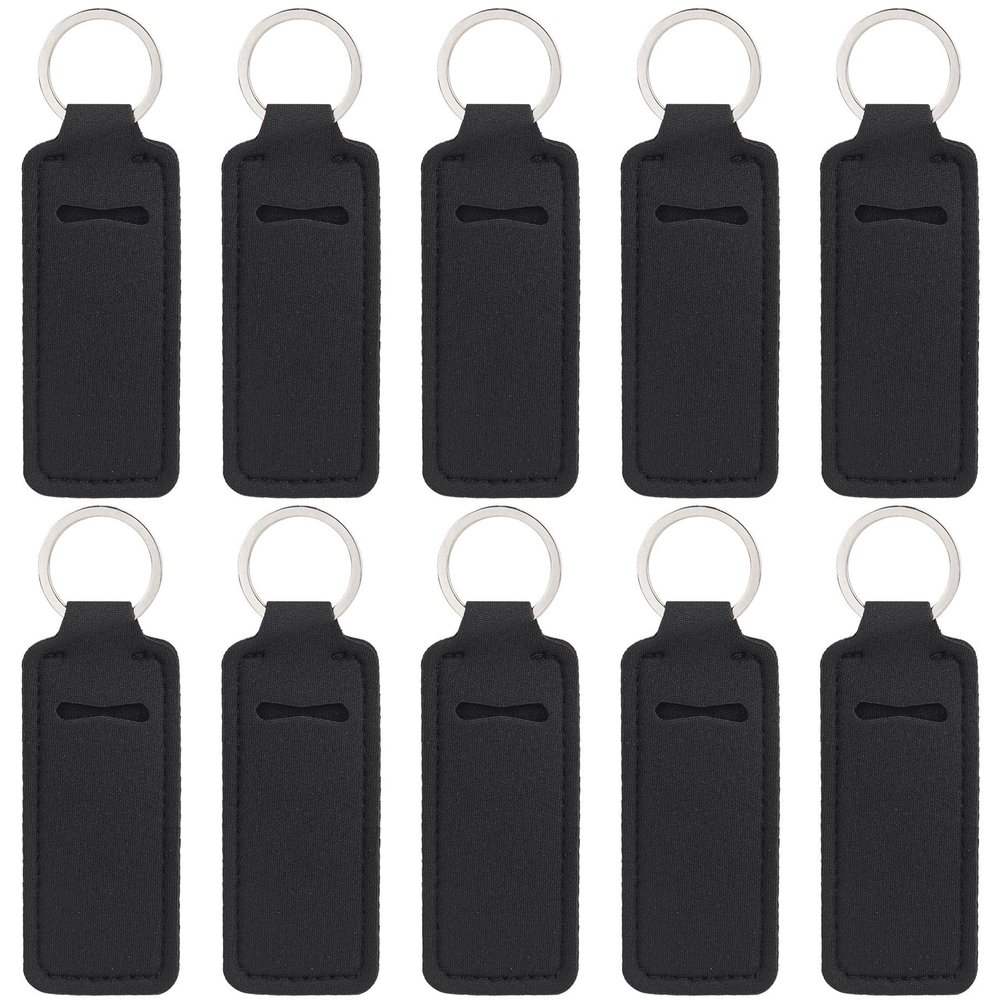 AUEAR, 10 Pack Lip Balm Sleeves Lipstick Holder Chapstick Keychain Holders Gloss for Women and Girls