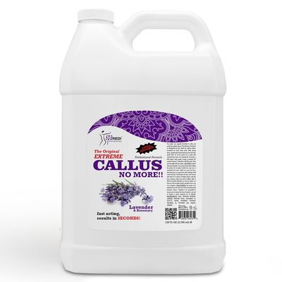 SPA REDI Callus Remover - Removes Toughest Calluses in Seconds and Smooths Dry Cracked Heels, Softens and Smooths Feet, Lavender & Rosemary - 128 Oz
