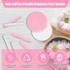 120 Pcs Facial Sponge Compressed, Luxiv Face Cleansing Sponge Estheticians Compressed Makeup Facial Sponge Round Wash Face Sponges for Women Compress Exfoliating Removal Sponge (White+Pink) view 3