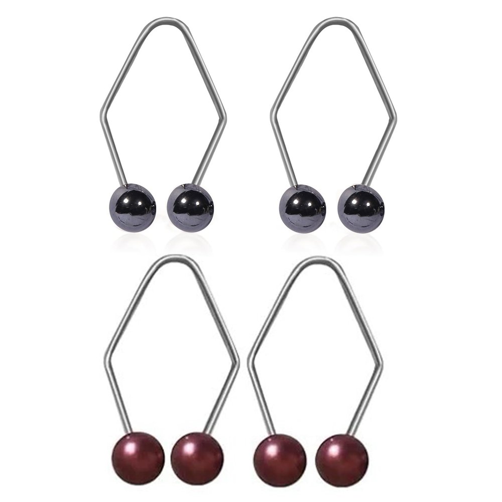 2 Pairs Dimple Makers,Stainless Steel Dimple Trainer Face Smile Natural Anti-rust Dimple Makers Unisex Accessories D