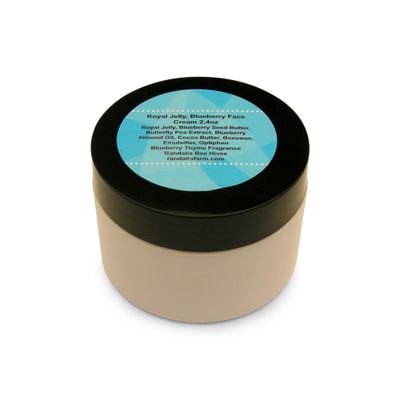 Royal Jelly, Blueberry, Butterfly Pea Face Cream, 4oz Randalia Bee Hives