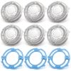 Lisnhlin SH50 Shaving Head Blade with Retaining Rings Replacement for Norelco Shaver 5000 Series, Men's Electric Shaver Replacement Heads 6Pcs view 1