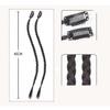 2PS Braids Hang Ear Dye Boxing Braid Hand Tied for Woman Girl Braiding High Temperature Fiber 18inch Clip in Hair (Brown black -pink) view 2