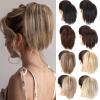FRANCES Fake Hair Bun 1 Pack Synthetic Messy Bun with Elastic Rubber Band Wig Straight Hair Ponytail Extensions Hair Bun for Women Hair Accessories (Color : 07) view 2
