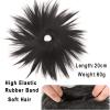FRANCES Fake Hair Bun 1 Pack Synthetic Messy Bun with Elastic Rubber Band Wig Straight Hair Ponytail Extensions Hair Bun for Women Hair Accessories (Color : 07) view 3