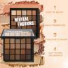 Nude Neutral Eyeshadow Palette, 25 Color Matte Shimmer Brown Gold Eye Shadow Palette, Pigment Naked Smokey Natural Eyeshadow Palette for Brown Eyes, Long Lasting Blendable Hypoallergenic Makeup Pallet view 4
