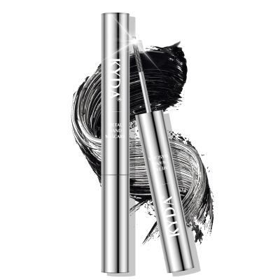 KYDA Black Iron Wand Curling Mascara, Lasting 3D Curling Eyelashes, Washable Metal Wand Mascara, Waterproof Smudge-proof, Natural Thick Clear Lashes-looking