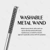 KYDA Black Iron Wand Curling Mascara, Lasting 3D Curling Eyelashes, Washable Metal Wand Mascara, Waterproof Smudge-proof, Natural Thick Clear Lashes-looking view 2