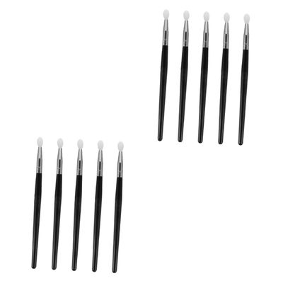 Balacoo 10 Pcs Silicone Lip Brush Lipstick Applicator Eyeshadow Sponge Applicator Cosmetics Cosmetic Lipstick Brush Nose Black Eyeshadow Eye Shade The Face Silicone Makeup, 14.5x0.5cm
