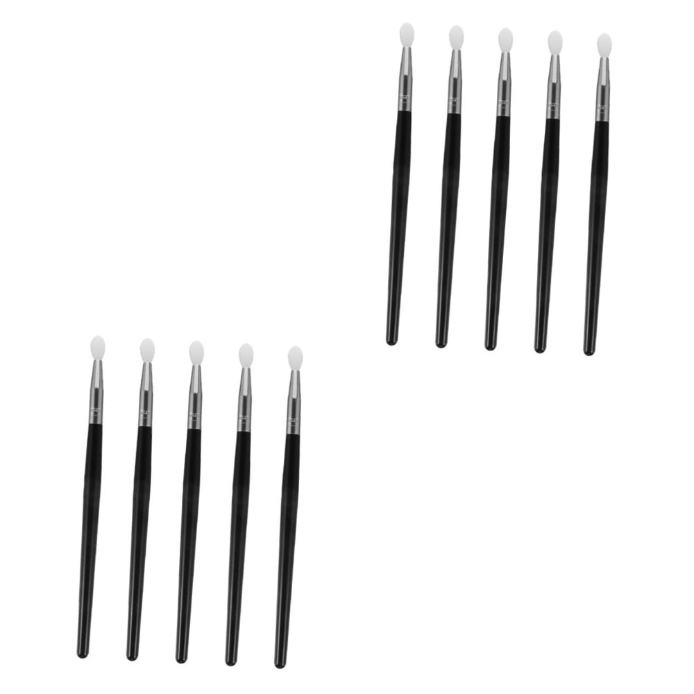 Balacoo 10 Pcs Silicone Lip Brush Lipstick Applicator Eyeshadow Sponge Applicator Cosmetics Cosmetic Lipstick Brush Nose Black Eyeshadow Eye Shade The Face Silicone Makeup, 14.5x0.5cm