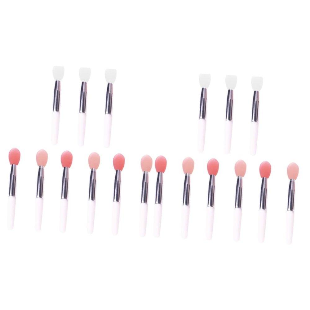 balacoo 18pcs Silicone Lip Brush Soft Lip Mask Applicator for Easy Lipstick and Gloss Application for Home and Travel Use Comfortable and Easy to Clean