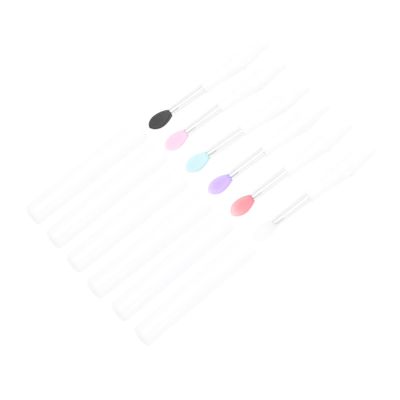 balacoo 12pcs Silicone Lip Brushes Covers for Lipstick and Eyeshadow Soft Makeup Applicators and Easy to Clean Portable Beauty Tools for Women