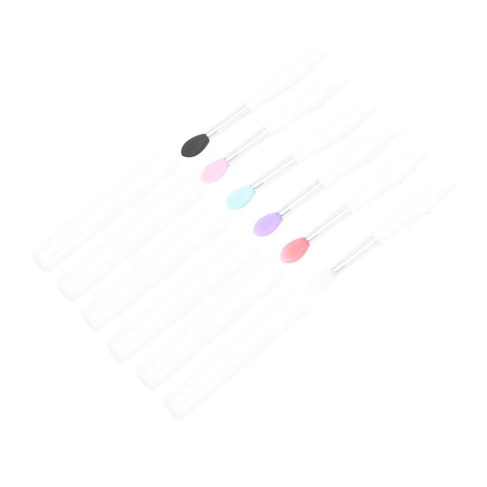 balacoo 12pcs Silicone Lip Brushes Covers for Lipstick and Eyeshadow Soft Makeup Applicators and Easy to Clean Portable Beauty Tools for Women