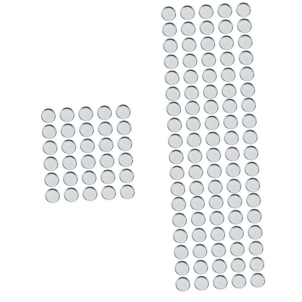 Angoily 120pcs Empty Round Metal Pans for Blusher and Eyeshadow Makeup Containers for Cosmetic Use Lightweight and Portable Makeup Accessories