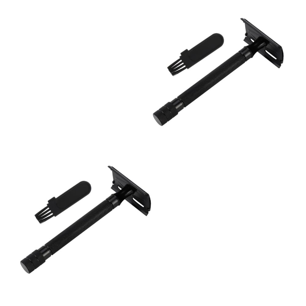 balacoo 2pcs Double Safety for Men and Women Manual Shaving Comfortable Handle Design for and Gentle Skin Care