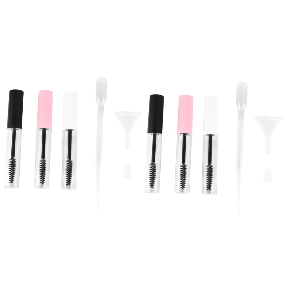 balacoo 64pcs Refillable Mascara Tube with Funnels and Pipettes Empty Containers for Mascara Lip Gloss Eyeliner Lightweight Portable Leak Travel Essentials