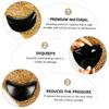 balacoo 2pcs Neck Rest Cushion for Hair Washing Ergonomic Shampoo Pillow for Beauty Salons and Comfortable Neck Support for Hair Salon Sinks Design Black view 4