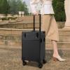 LyeXD Rolling Makeup Train Case on wheels, 3 Tiers Professional Make Up Suitcase Cosmetic Trolley with Mirror LED Lighted Makeup Travel Case, Large Storage Cosmetic Trolley Makeup Train Case (3 Tier) view 3