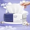 100 Count Ultra Thick Disposable face Facial Wash Cloth for Sensitive, Lint- free Facial Tissue, Makeup Remover view 1
