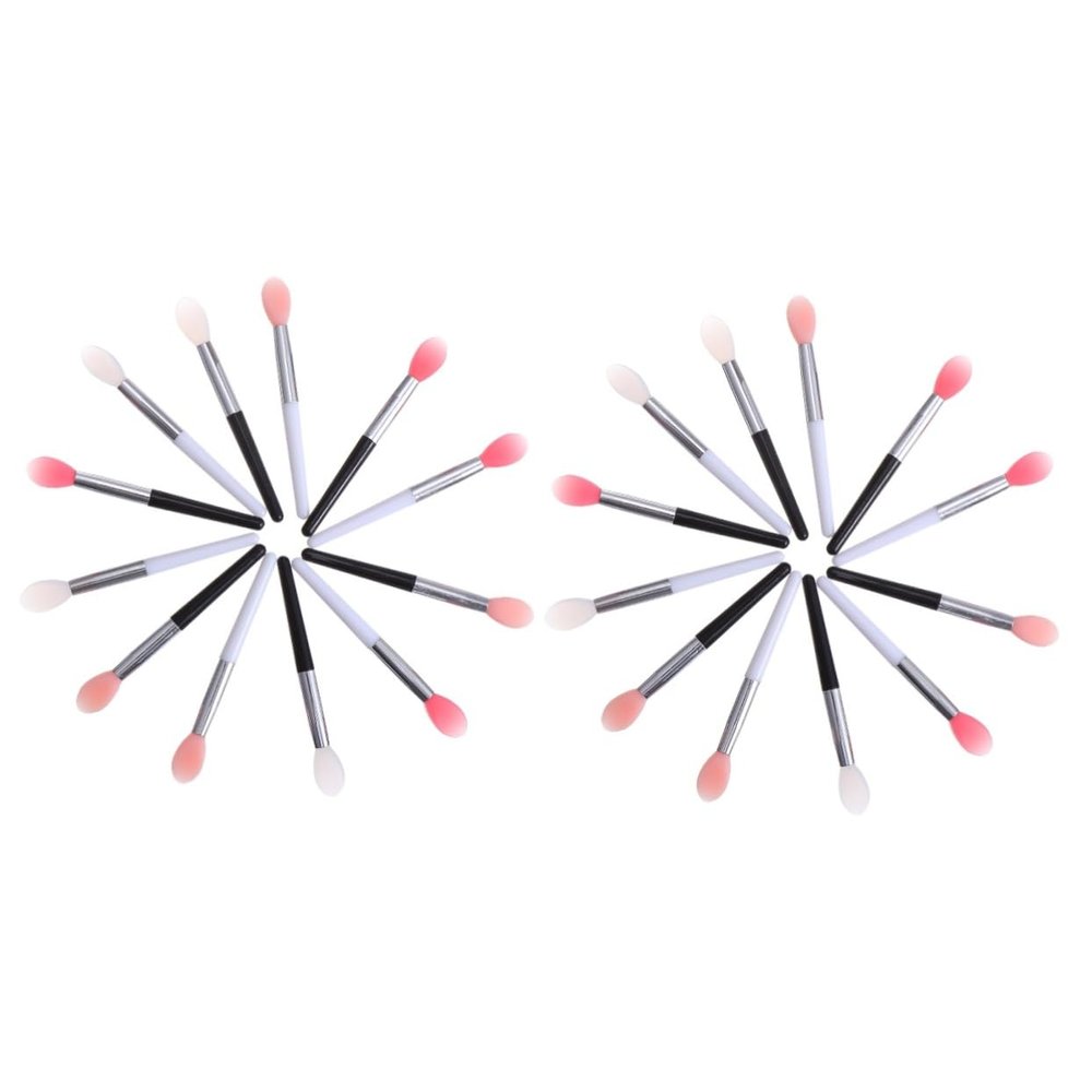 Balacoo 24 Pcs Silicone Lip Mask Brush Makeup Lip Brush Cleaning Sticks Cosmetology Kit Gloss Lip Liner Brush Silicone Lipstick Brush Lip Brush Tool Applicator Cosmetic Portable, 6x0.5x0.3cm